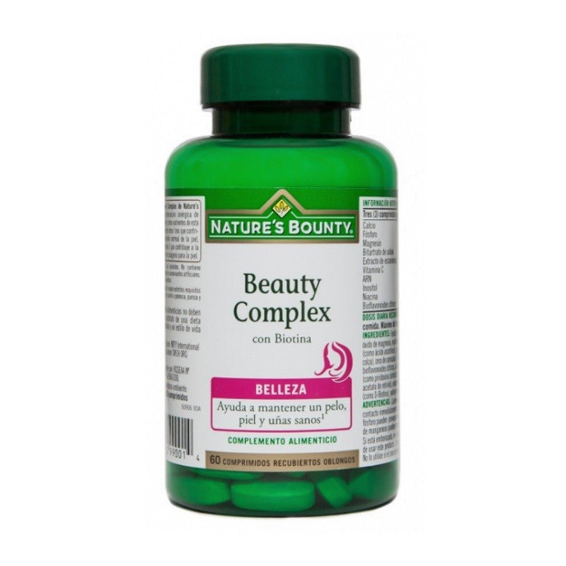 NATURE'S BOUNTY Beauty Complex Con Biotina 60 Comprimidos-1