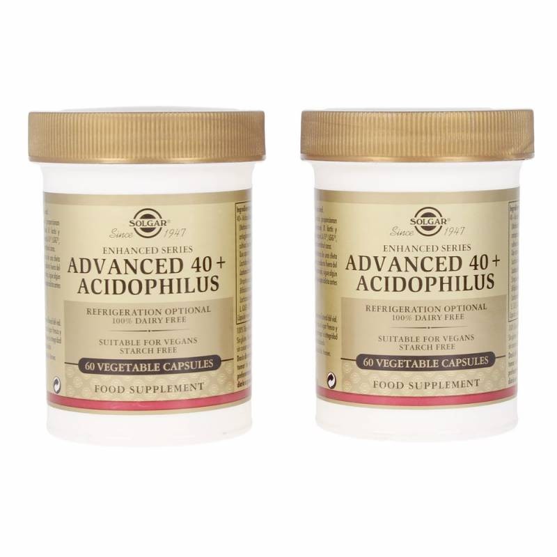 SOLGAR 40+ Acidophilus Avanzado Probiótico 120 Cápsulas Vegetales-2