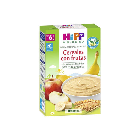 HIPP Porridge de Céréales Entières Bio aux Fruits +6 mois 250gr