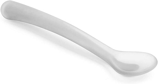 Cuillère pour bébé en silicone blanc SUAVINEX.