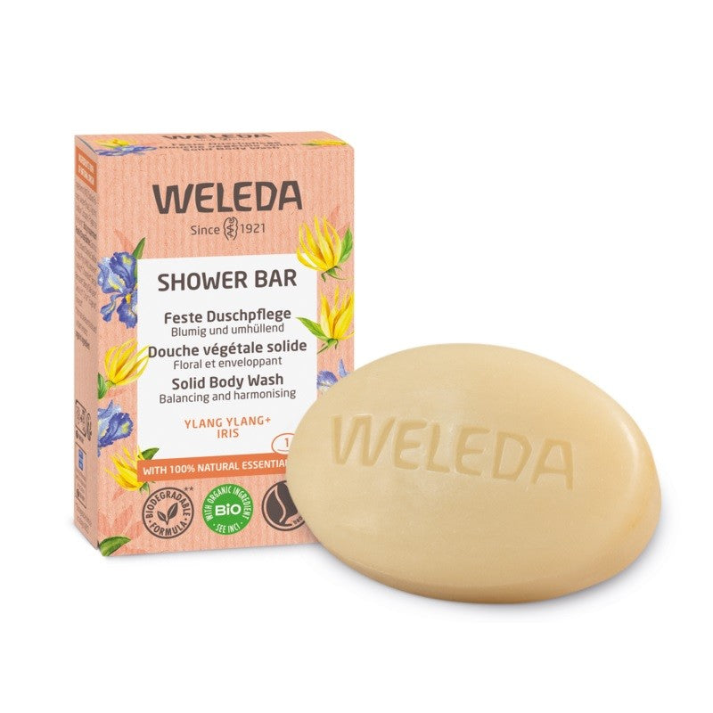 WELEDA Jabón de Ducha Sólido Ylang Ylang + Iris Floral 75g-1