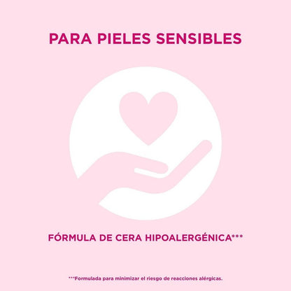 VEET Strisce di cera a freddo puro Depilatoria zona bikini Pelle sensibile 16 strisce