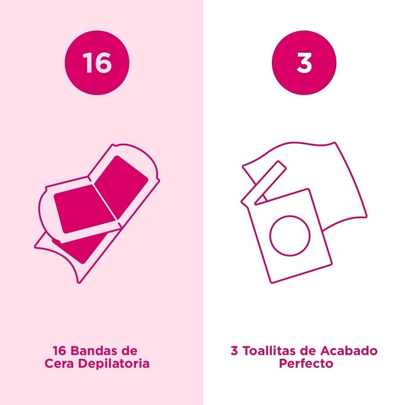 VEET Strisce di cera a freddo puro Depilatoria zona bikini Pelle sensibile 16 strisce
