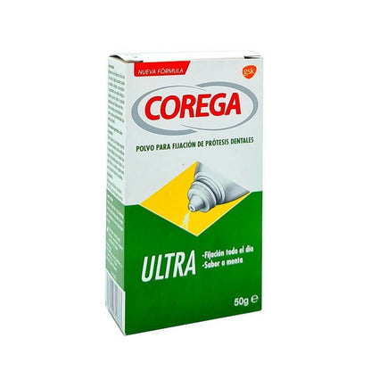 COREGA Ultra Polvo Fijador Prótesis Dentales 50g-1