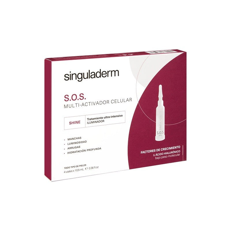 Singuladerm S.O.S. Shine Sérum Iluminador 4 Viales-1