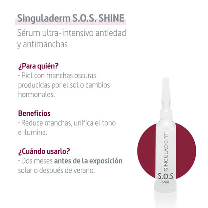 Singuladerm S.O.S. Shine Sérum Iluminador 4 Viales-2