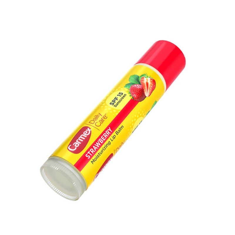 CARMEX Bálsamo Labial Hidratante sabor Fresa SPF15 (4,9ml)-4