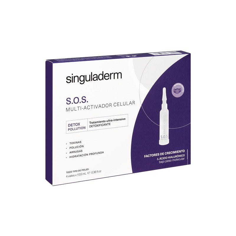SINGULADERM S.O.S. Detox-Pollution Sérum Antioxidante 4 Viales-1