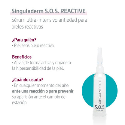 SINGULADERM S.O.S. Reactive Sérum Pieles Reactivas 4 Viales-2