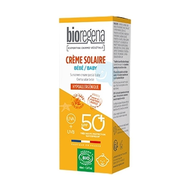 BIOREGENA Crema Solar Bebé SPF50+ BIO (40ml)-1