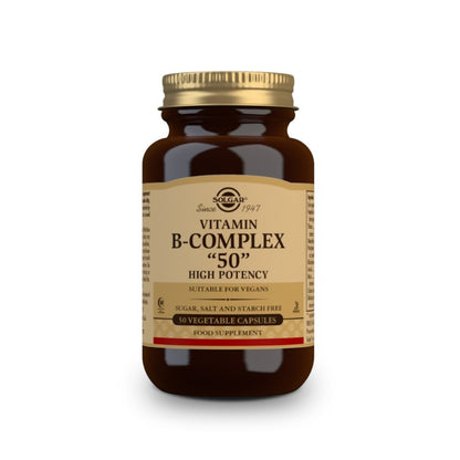 SOLGAR Vitamina B Complex 50 Cápsulas Vegetales-1
