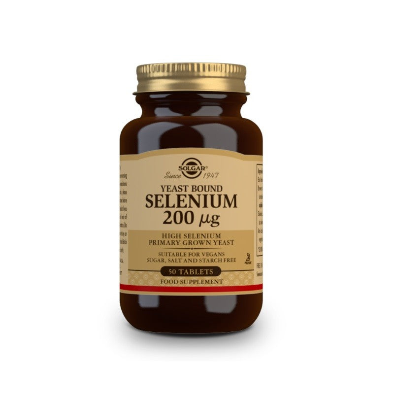 SOLGAR Selenio en Levadura 200mcg 50 Comprimidos-1