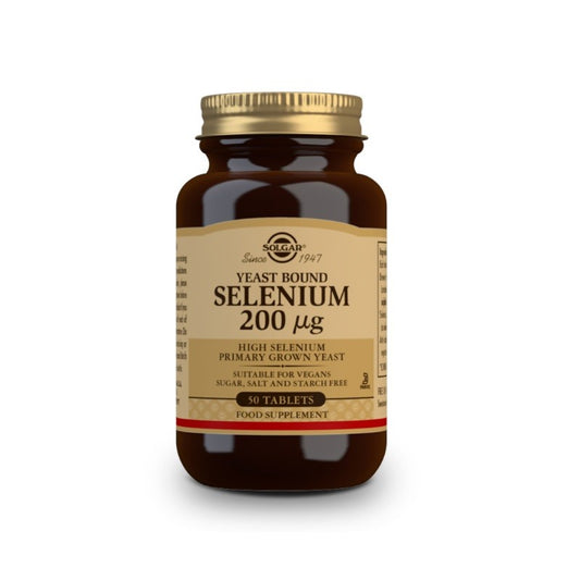 SOLGAR Selenio en Levadura 200mcg 50 Comprimidos-1