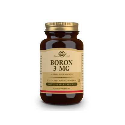 SOLGAR Boro 3 mg (100 Capsulas Vegetales)-1