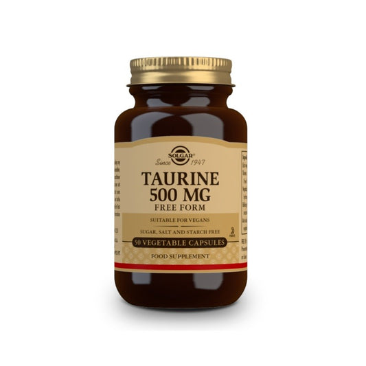 SOLGAR Taurina 500mg (50 Cápsulas vegetales)-1