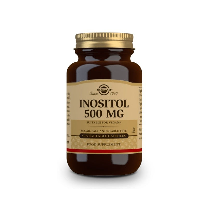 SOLGAR Inositol 500mg (50 Cápsulas Vegetales)-1