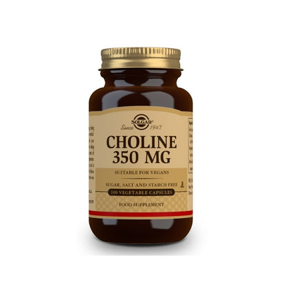 SOLGAR Colina 350mg (100 Cápsulas Vegetales)-1