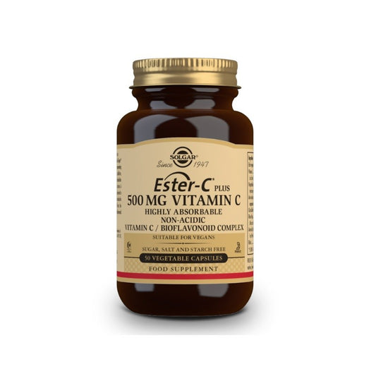SOLGAR Ester-C Plus 500mg Vitamina C 50 Cápsulas Vegetales-1