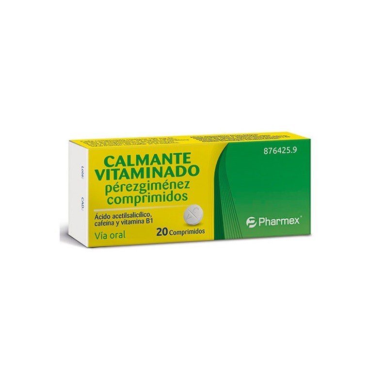 Calmante Vitaminado Pérezgiménez 20 Comprimidos-1