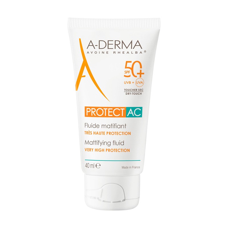A-Derma Protect AC Fluido Matificante Piel Grasa SPF50+ 40 ml-1