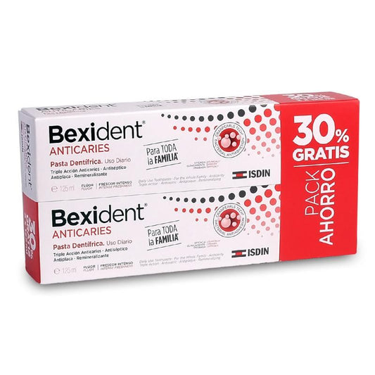 BEXIDENT Anticaries Pasta Dentífrica 2x125ml-1