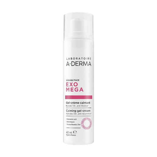A-derma Exomega Gel-Crema Facial Calmante 40ml