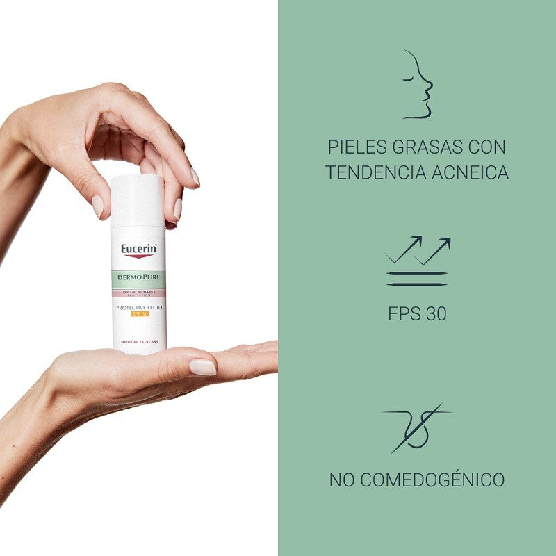 EUCERIN Dermopure Oil Control Fluido Protector SPF30 (50ml)-4