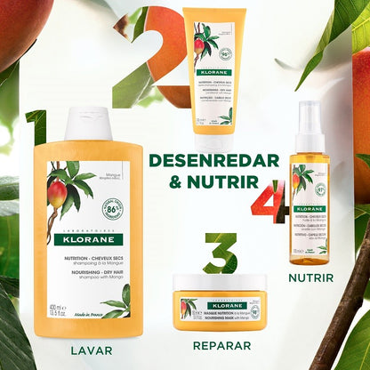 KLORANE Bálsamo Acondicionador de Mango Cabellos Secos 200ml-5