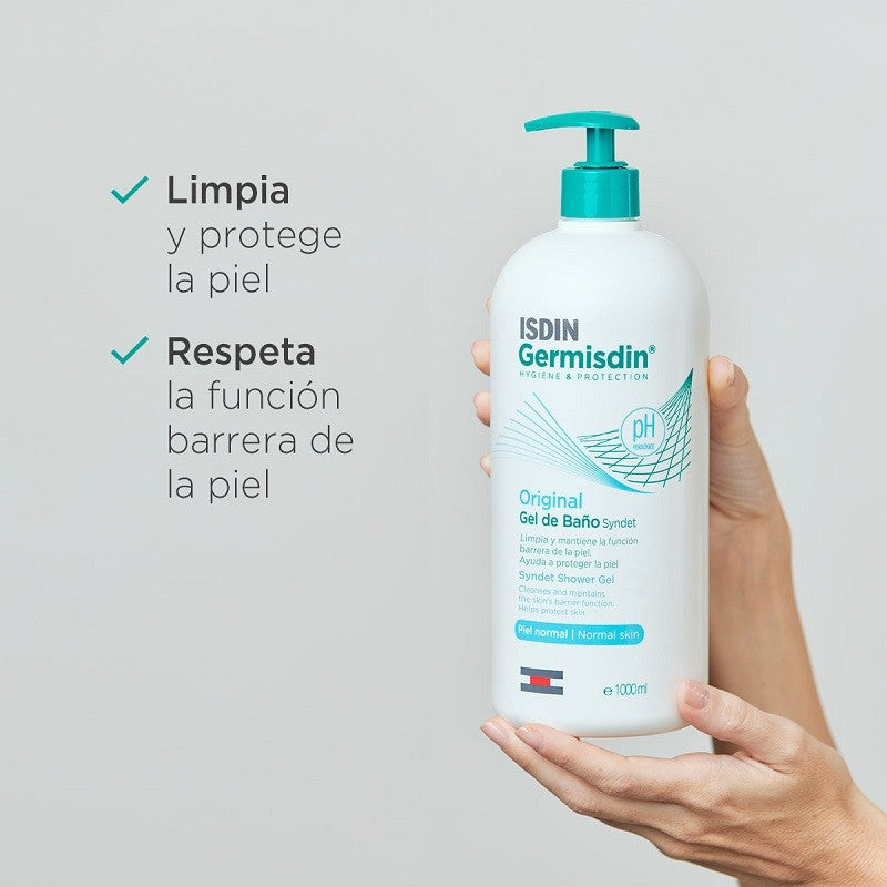 ISDIN GERMISDIN Original Gel de Baño Sin Jabón 1L-2