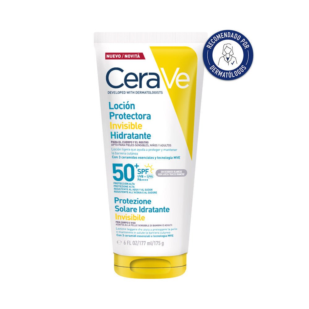 CeraVe Loción Protectora Invisible Hidratante SPF 50+ 177ml