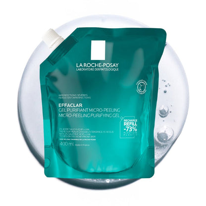 La Roche-Posay Effaclar gel detergente microesfoliante pelle grassa refill 400 ml