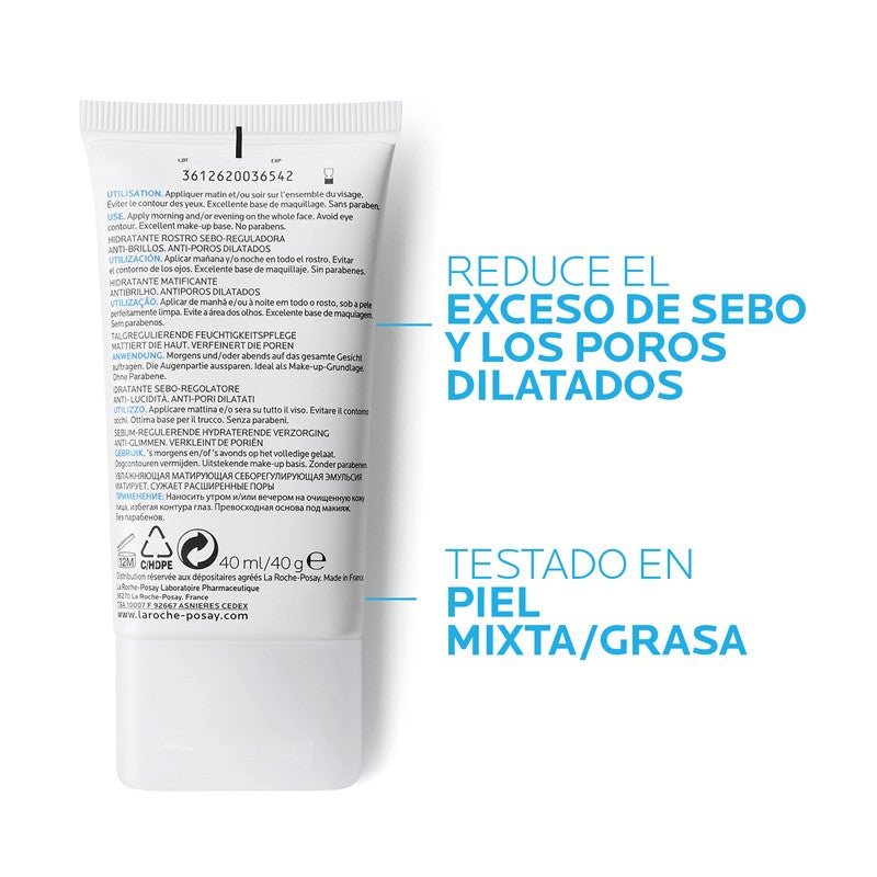EFFACLAR Mat Crema Matificante 40ml - La Roche Posay-4