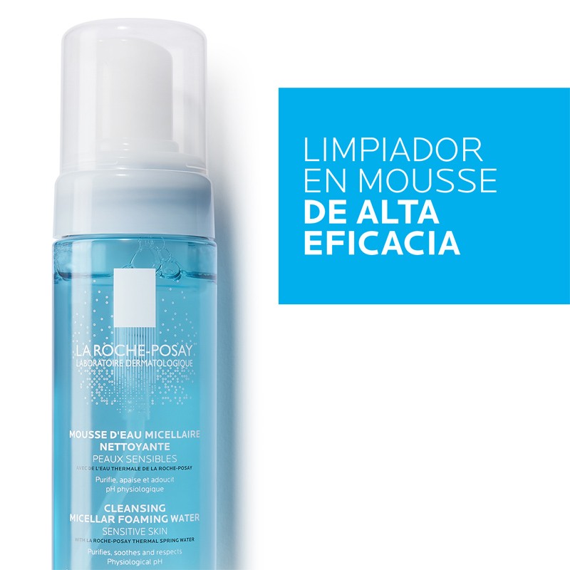 LA ROCHE POSAY Desmaquillante en Espuma Agua Micelar 150ml-4