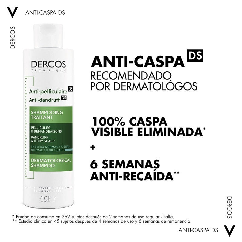 VICHY Dercos Anticaspa Cabello Normal-Graso 200ml Precio Oferta-10