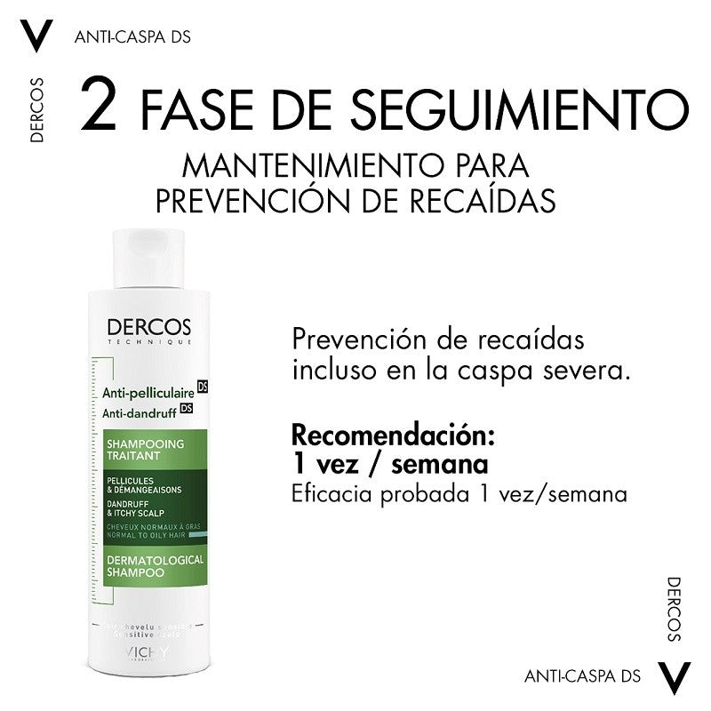 VICHY Dercos Anticaspa Cabello Normal-Graso 200ml Precio Oferta-11