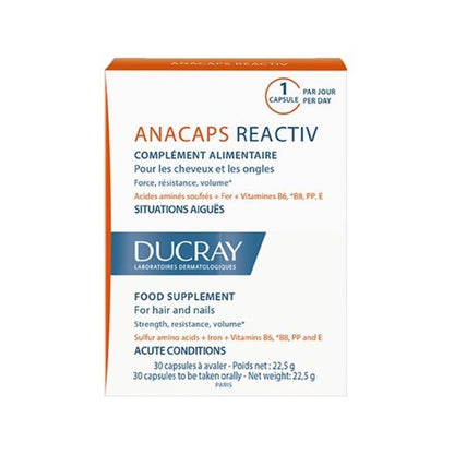 Ducray Anacaps Reactiv Caps Nc 30 Cápsulas