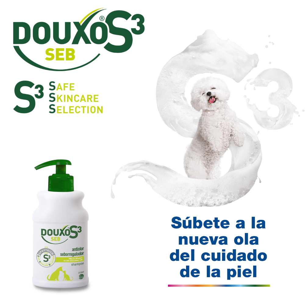 Douxo S3 Seb Shampoo pour Animaux Liquide 200ml