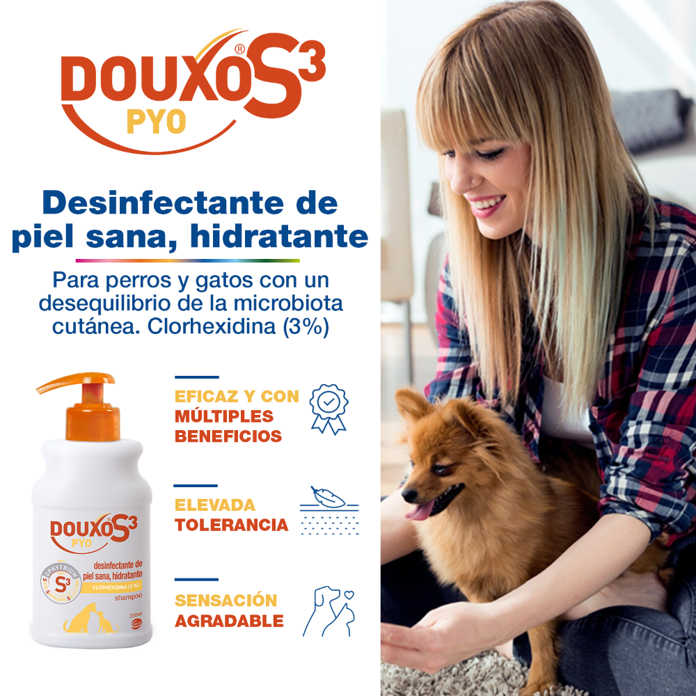 Douxo S3 Pyo Champô Antisséptico e Hidratante 200ml