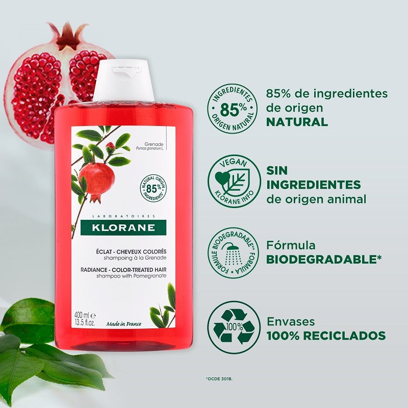 KLORANE Champú a la Granada 400ml-2