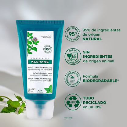 KLORANE Bálsamo Anti-Polución Menta Acuática 150ml-2