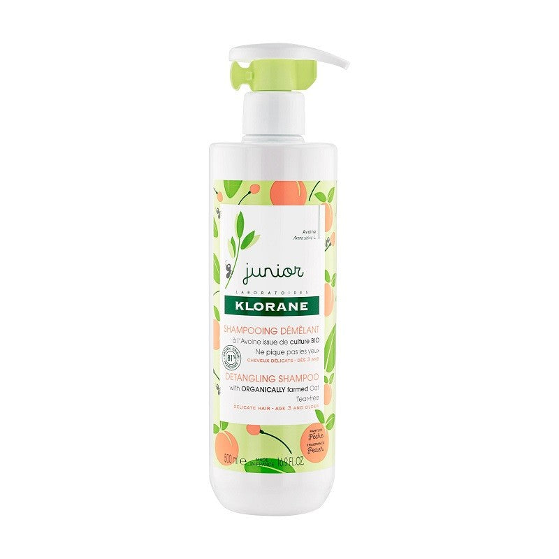 KLORANE JUNIOR Champú Desenredante Melocotón 500ml-1