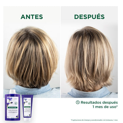 KLORANE Acondicionador a la Centaurea Pelo Rubio y Gris 200 ml-6