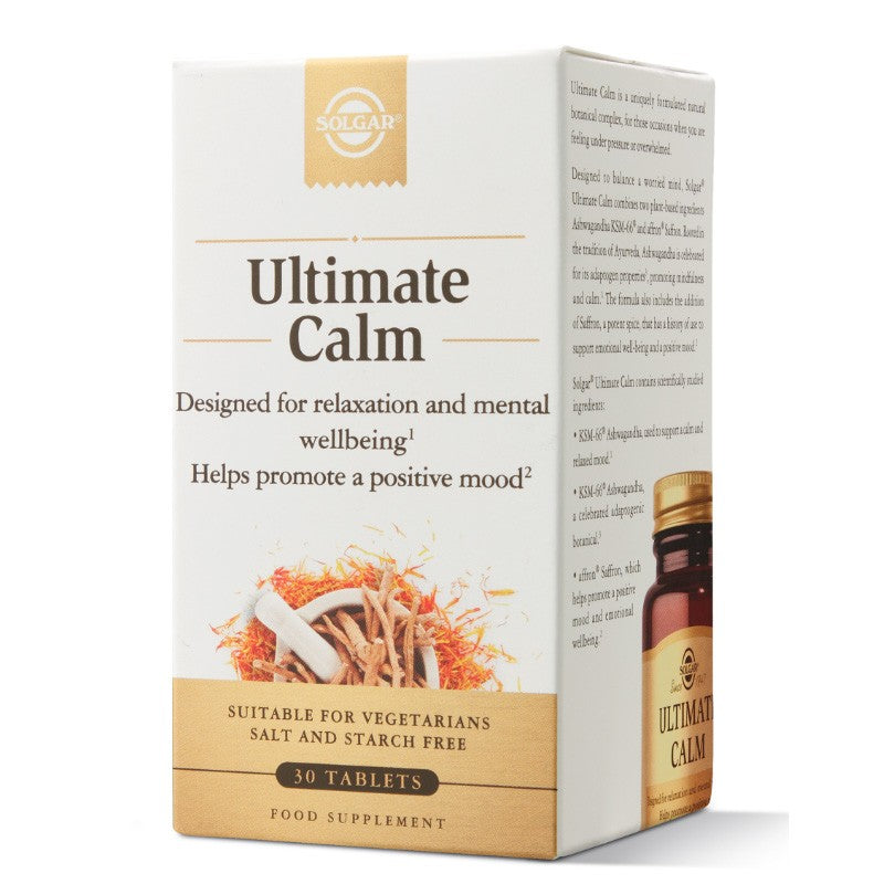 SOLGAR Ultimate Calm 30 Comprimidos para Relax y Bienestar Mental-1