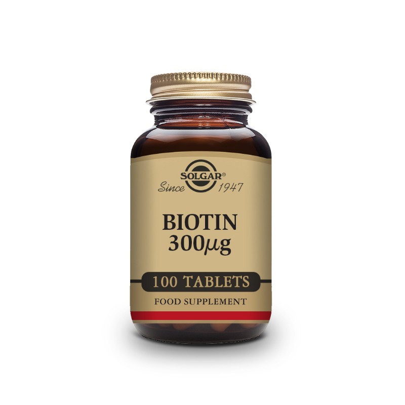 SOLGAR Biotina 300mcg 100 comprimidos-1