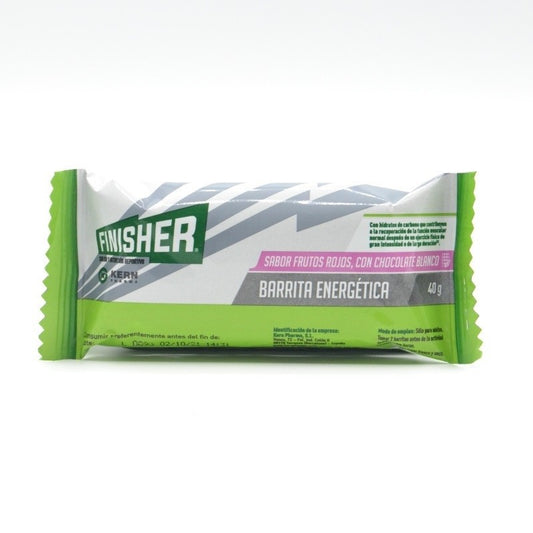 FINISHER Barrita Energética Sabor Frutos Rojos con Chocolate Blanco 1 Ud-1