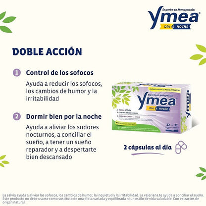 YMEA Menopausia Día y Noche 32 + 32 Cápsulas-3