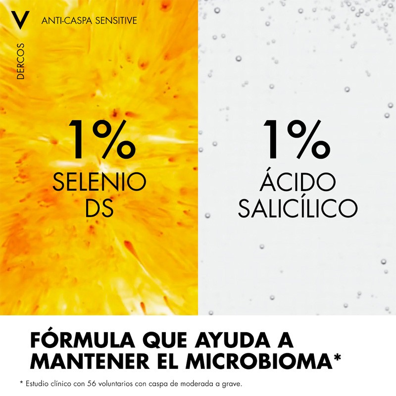 VICHY Dercos Champú Anticaspa Sensitive 200ml-5