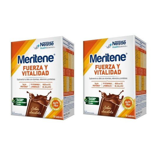 MERITENE Kraft- und Vitalitäts-Schokoladenshake 30 Beutel