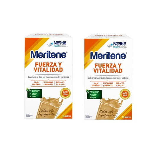 MERITENE Kraft und Vitalität Entkoffeinierter Kaffee-Shake 30 Beutel