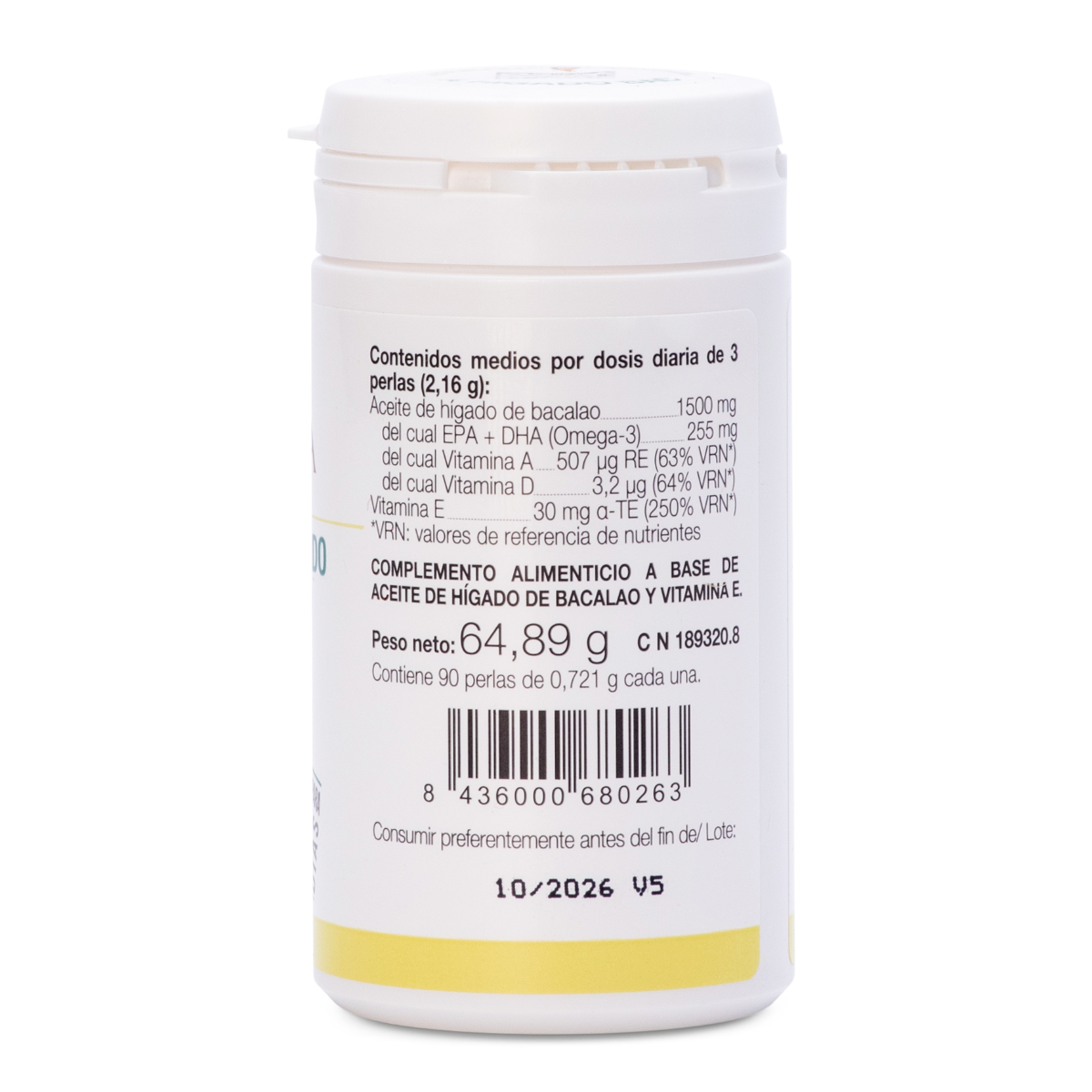 Ana María Lajusticia Aceite de Hígado de Bacalao 90 Perlas